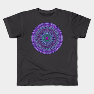 Purple Inspire mandala Kids T-Shirt